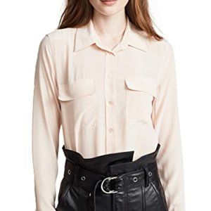 Equipment long-sleeved silk blouse